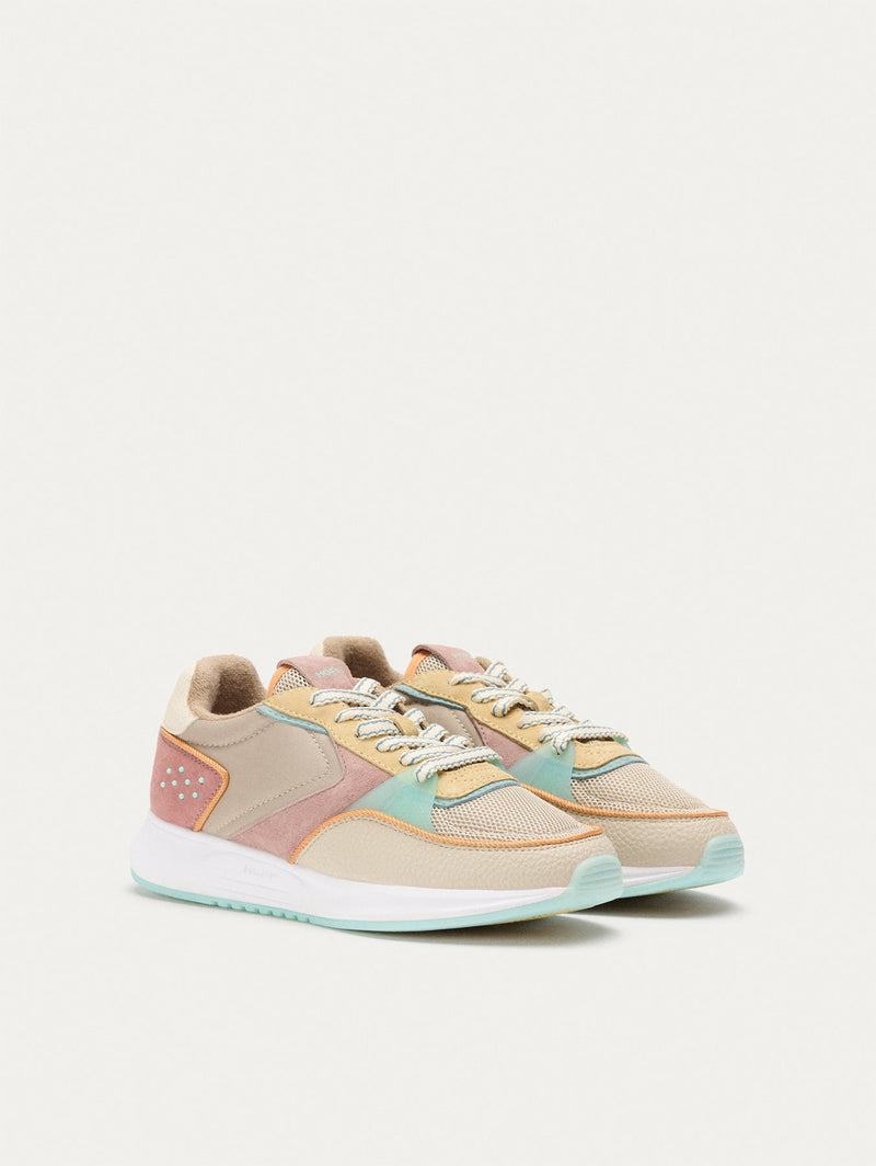 Hoff District Carnaby Sneakers Dam Khaki Rosa Gula | RVN1088IJ