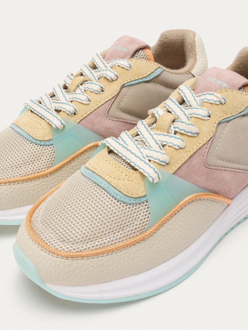 Hoff District Carnaby Sneakers Dam Khaki Rosa Gula | RVN1088IJ