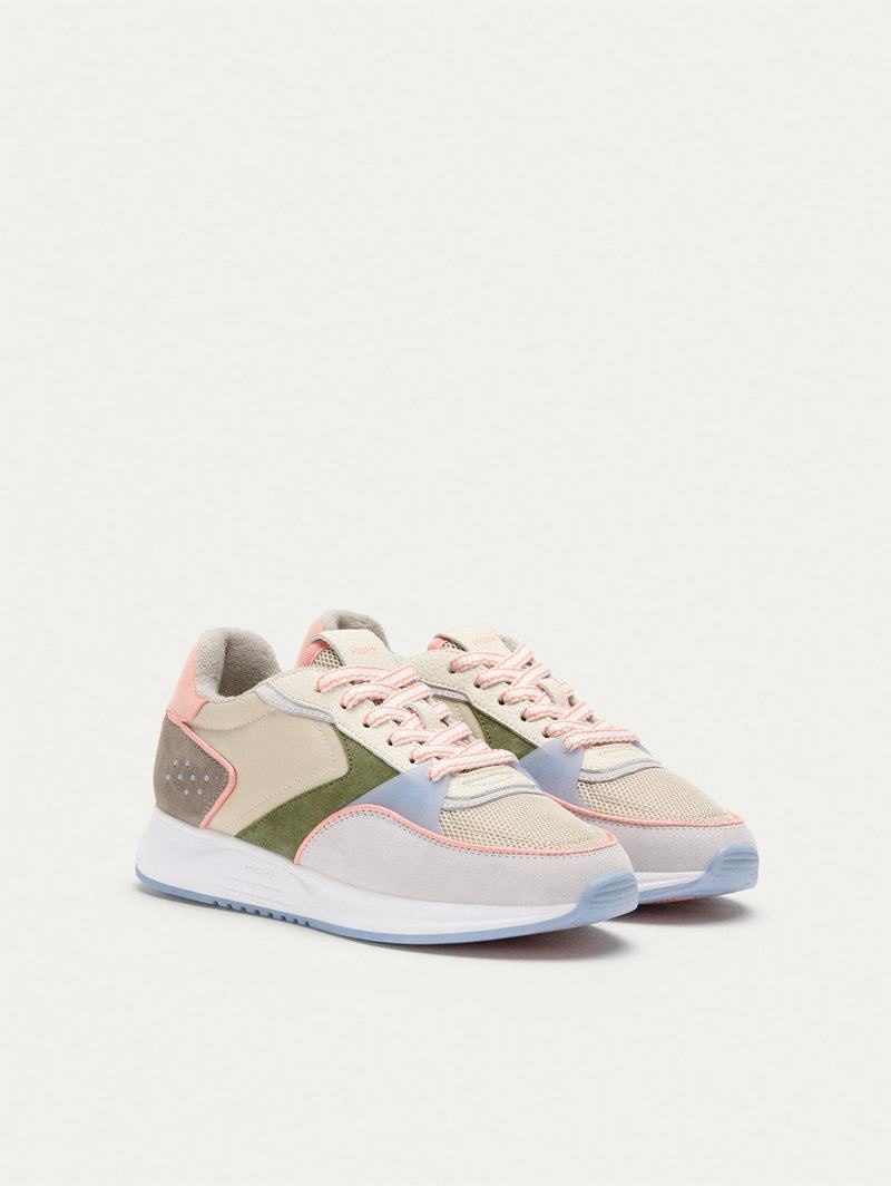 Hoff District Pilsen Sneakers Dam Rosa Gröna Khaki | AGP4280KX