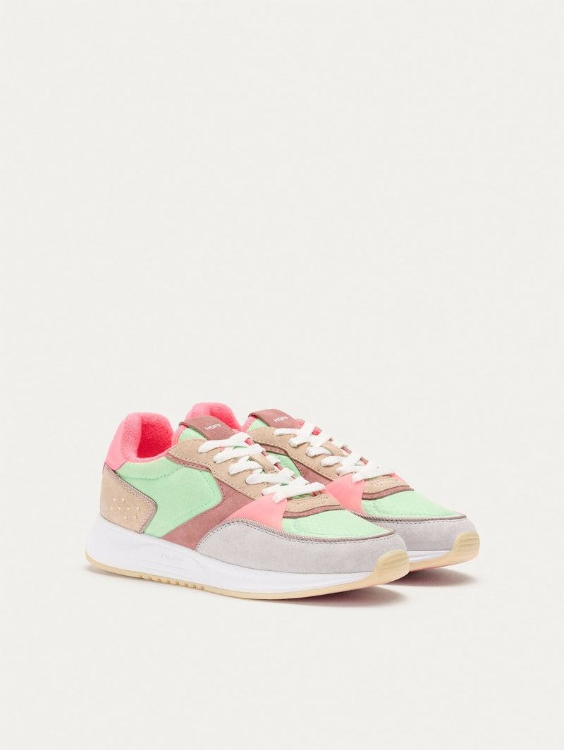 Hoff District Rambla Sneakers Dam Khaki Rosa Gröna | VCK8584SI