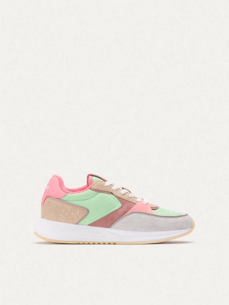 Hoff District Rambla Sneakers Dam Khaki Rosa Gröna | VCK8584SI